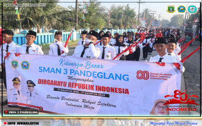 SMAN 3 Pandeglang Turunkan Ribuan Siswa Meriahkan Karnaval di Labuan