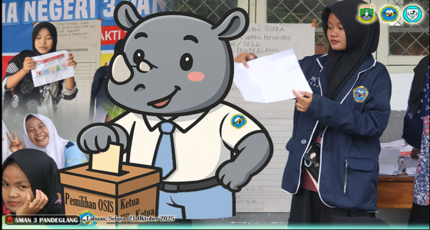 “Vibes Pemilu Banget!” – Serunya Pemilihan Ketua & Wakil Ketua OSIS SMA Negeri 3 Pandeglang 2025