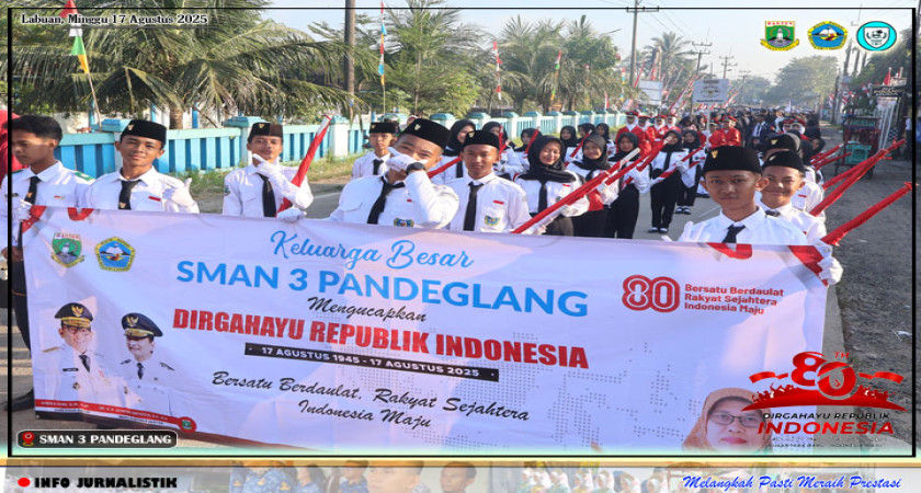 SMAN 3 Pandeglang Turunkan Ribuan Siswa Meriahkan Karnaval di Labuan